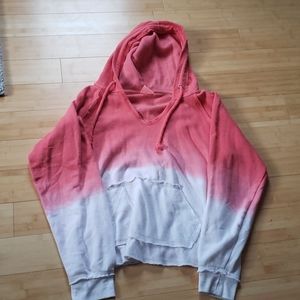 Coral ombre hoodie.
